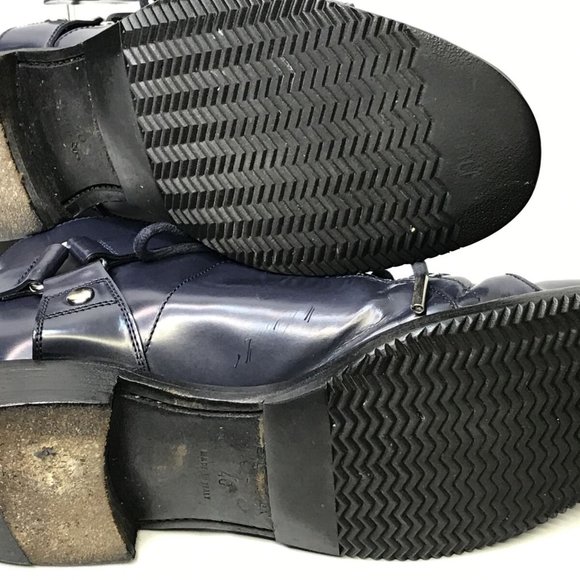 AUTHENTIC BALENCIAGA PARIS Balenciaga #326286 Blue Leather Men\'s Walker Boots 40 main image 5